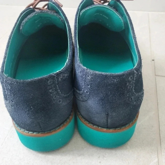 Cole Haan Women's Oxford suede blue - Picture 7 of 8